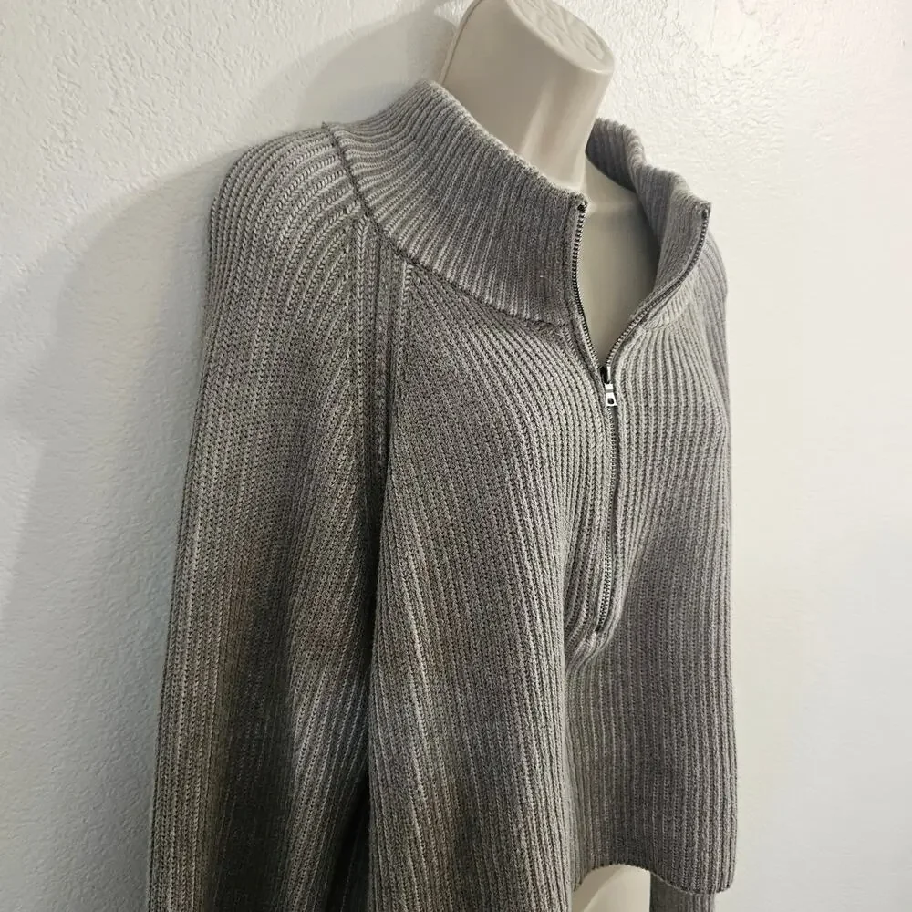 Free People gray ribbed